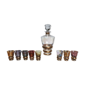 Decanter + liquor glasses