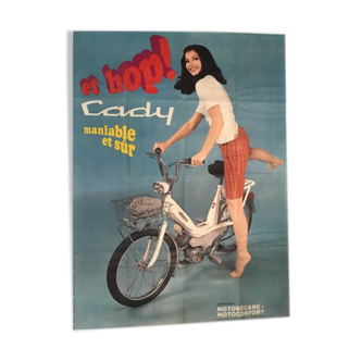 Vintage poster Motobecane Motoconfort Cady "And Hop!" - 1968