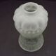 French Vintage Victorian Style White Opaque Patterned Glass Shade 0142