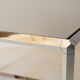 Coffee table vitra chrome and glass 1970's