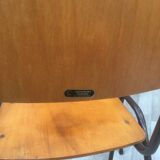 Set of 6 retro chairs in Vervoort wood