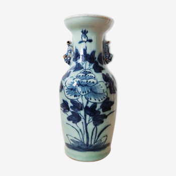 China sandstone celadon vase late 19th century