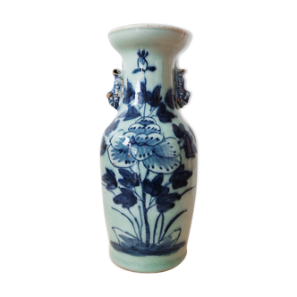 China sandstone celadon vase late 19th century