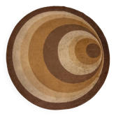 Tapis de l’ère spatiale orange et marron