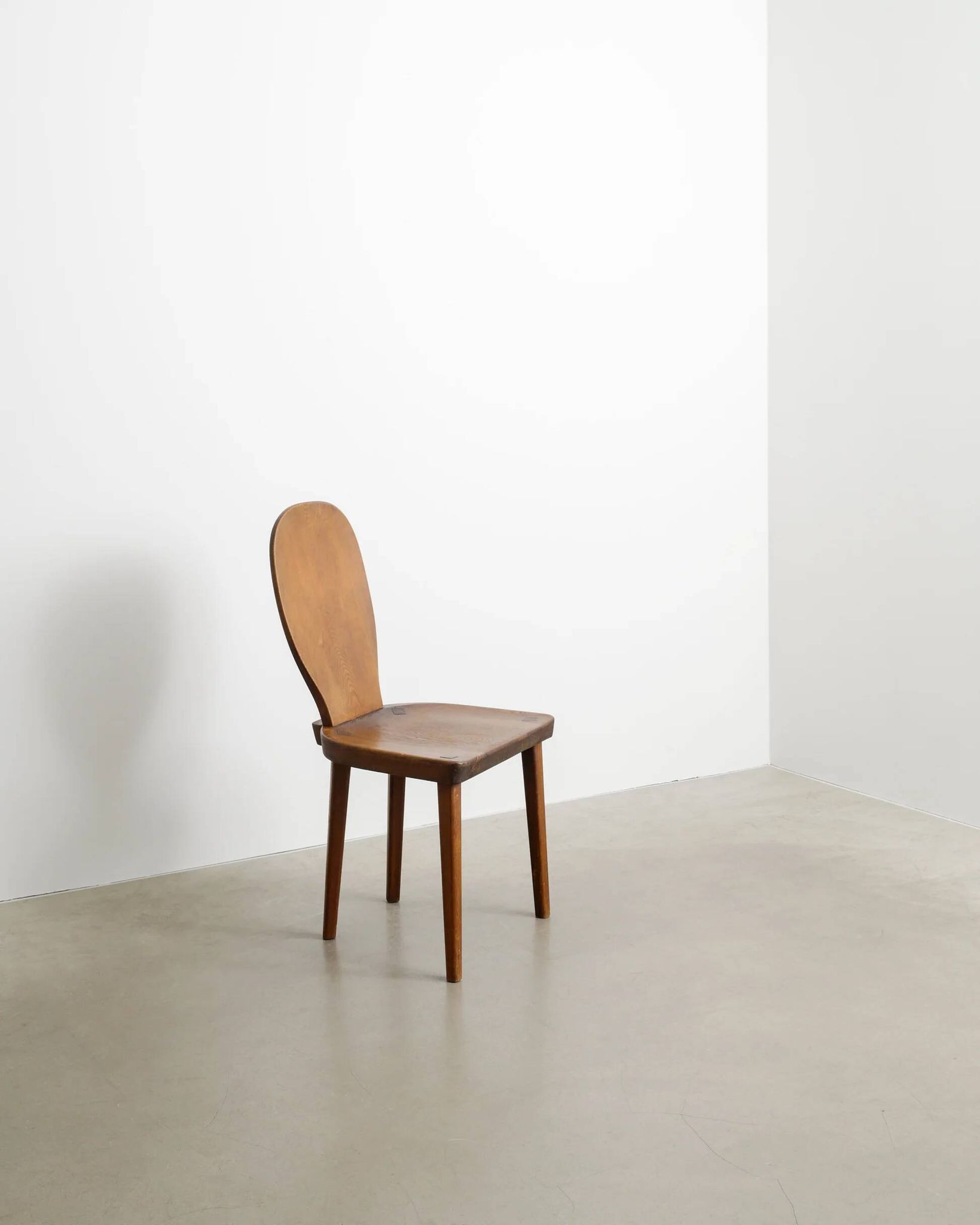 Vintage Swedish Modern Wooden "Skedblad" Pine Chair by Carl Malmsten, 1930s