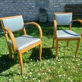Pair of bridge armchairs