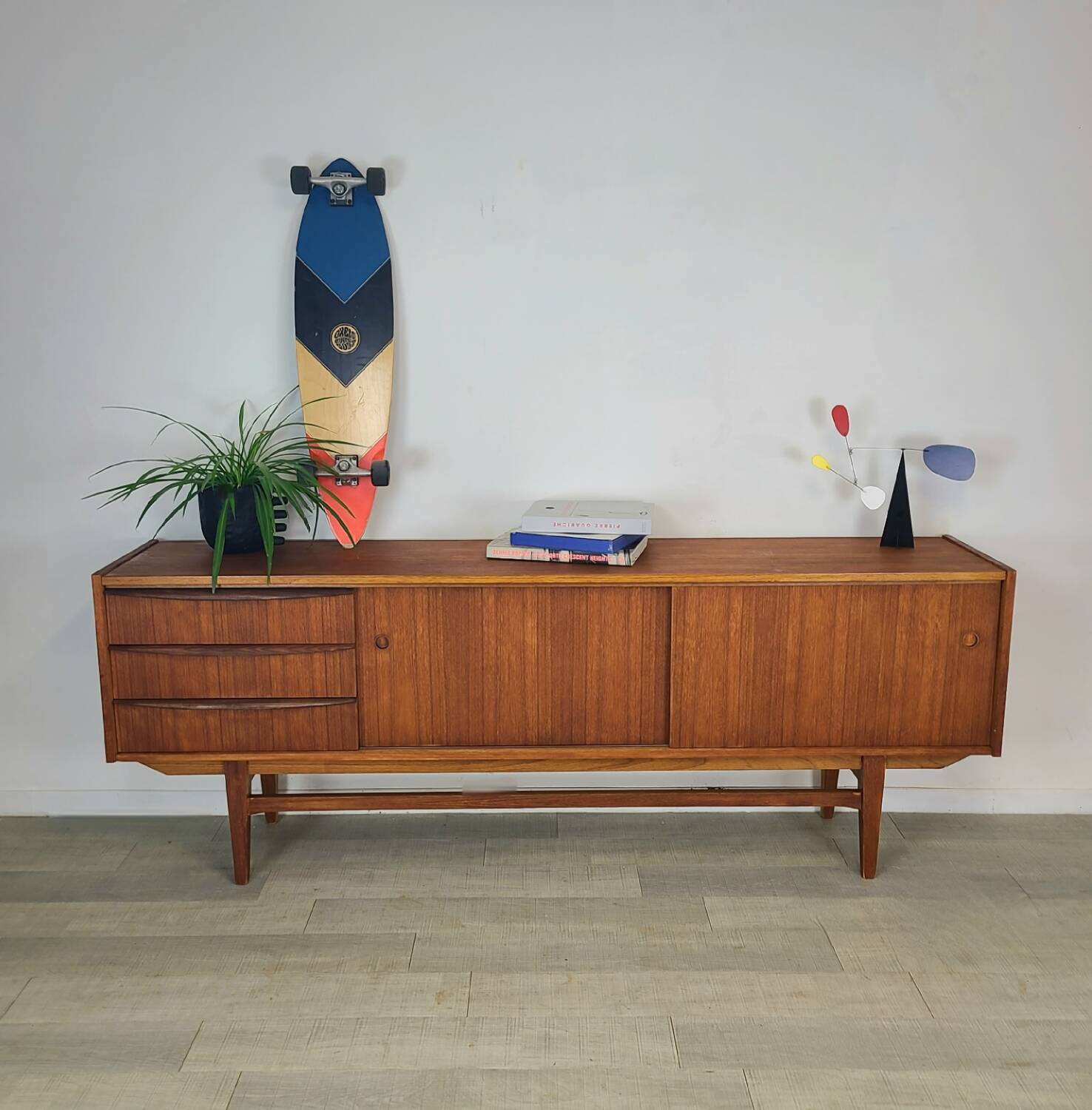 Vintage 1960s Scandinavian teak sideboard
