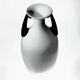 Vase art déco en verre opaline