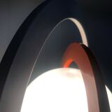 Pair of Vintage Table Lamps • Saturn • Steel and Glass • Space Age • 1960