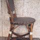 Chaise de bistrot  bambou et plastique