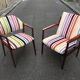 Scandinavian rosewood chair with Nobilis fabric
