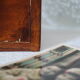 Vintage mail holder in cherry wood