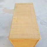 Low rattan sideboard 1960