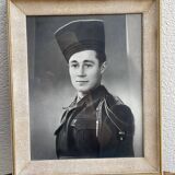 Old military photo of African hunter