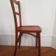 Curved wooden bistro chair