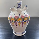 Water bottle with floral decoration