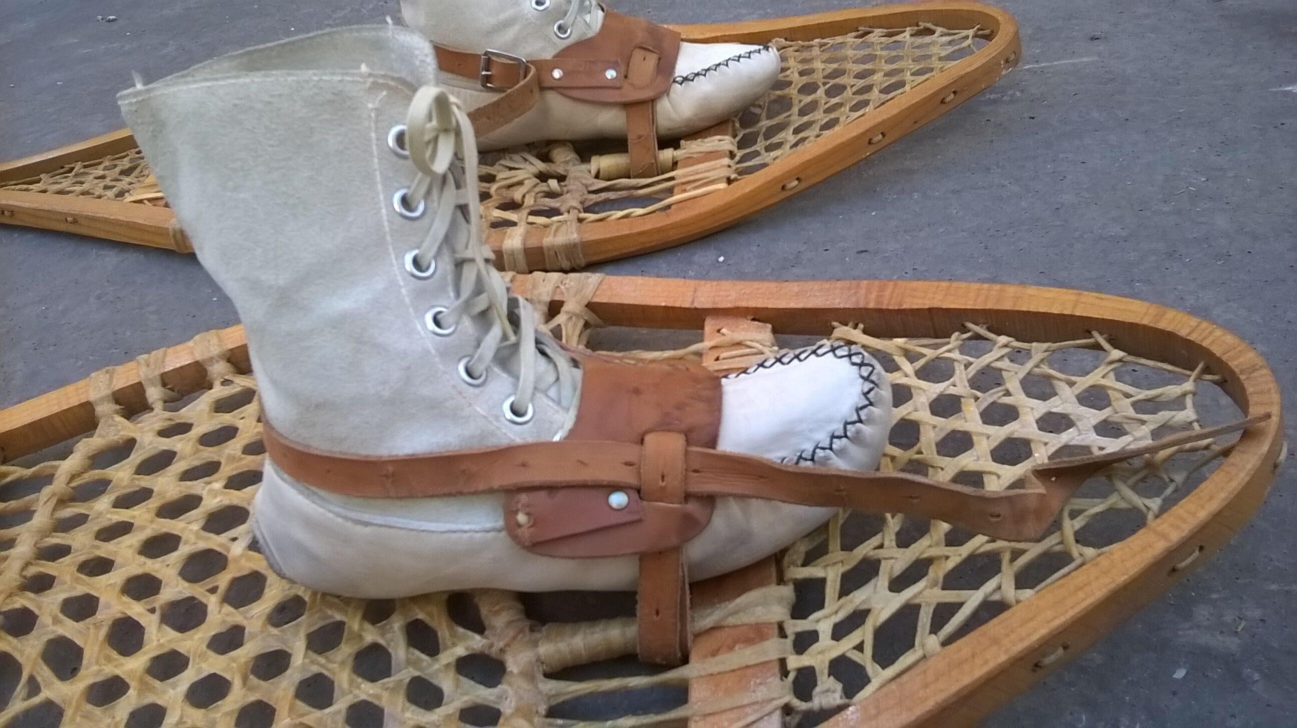 old pair of snowshoe