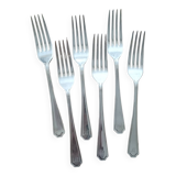 6 fourchettes monogramme M