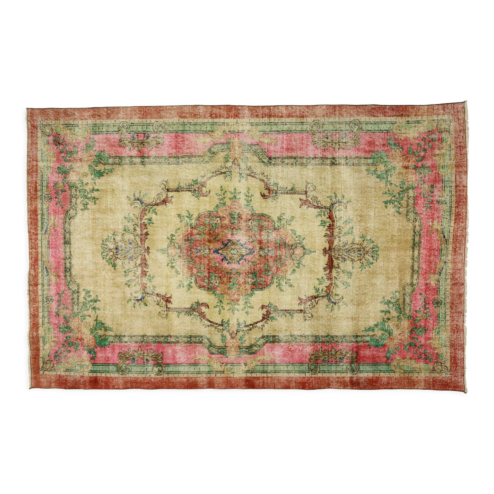 Anatolian handmade vintage rug 290 cm x 192 cm