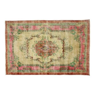 Anatolian handmade vintage rug 290 cm x 192 cm