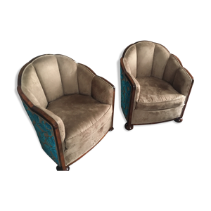 lot de 2 fauteuils 1930