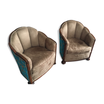 Pair of armchairs, 1930s