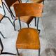 Set of 10 vintage mismatched industrial chairs mullca