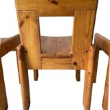 Silvio Coppola dining table with 4 dining chairs for Fratelli Montina