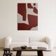 Minimalist terracotta canvas. 2. by Bodasca