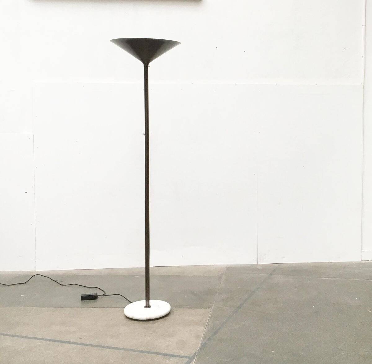 Vintage Italian Postmodern Floor Lamp with Marble Base