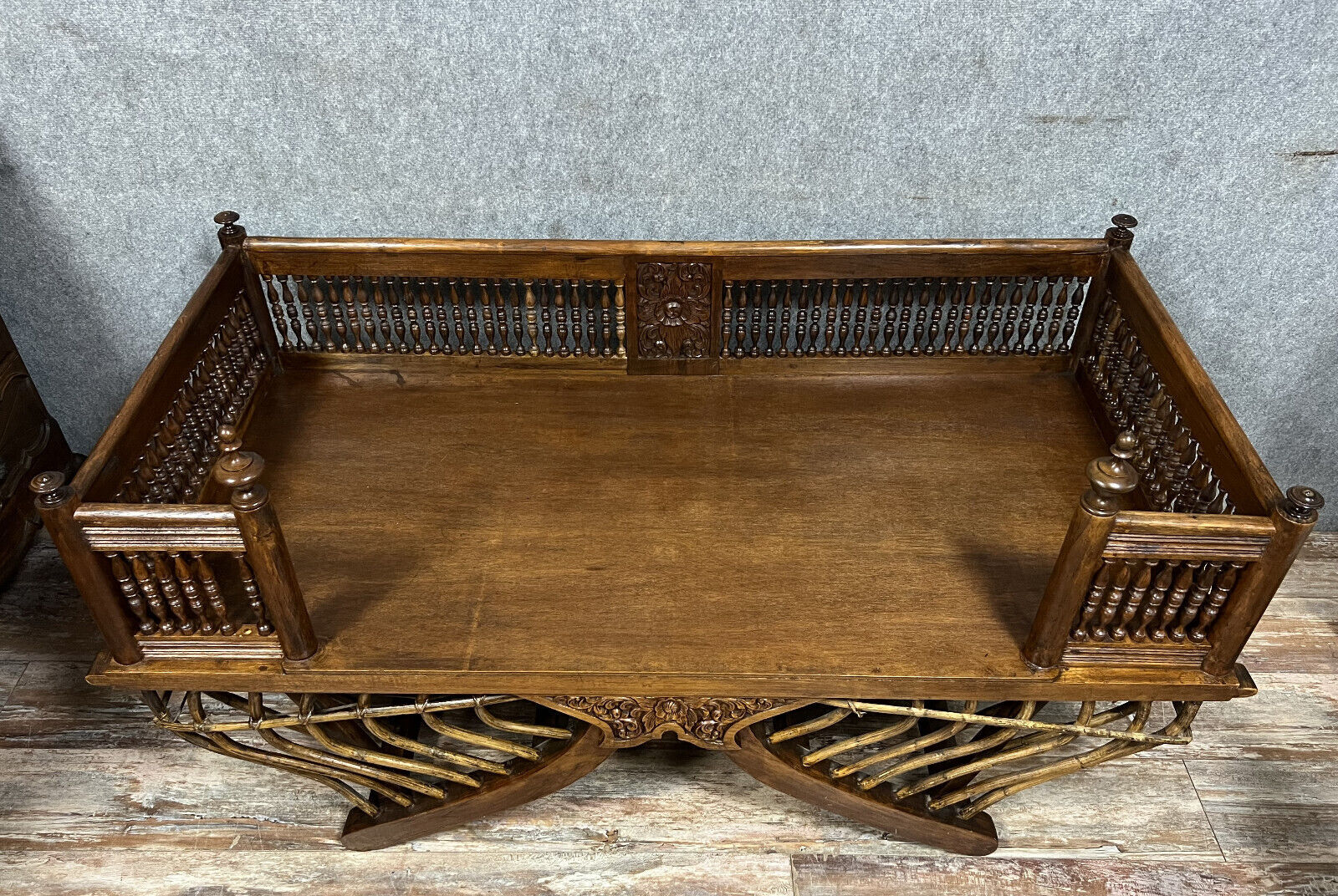 Siège palanquin dit "howdah", selle pour éléphant 1900