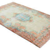 Anatolian handmade vintage rug 277 cm x 174 cm