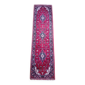 Handmade Indo-Keshan hallway rug 307x84cm