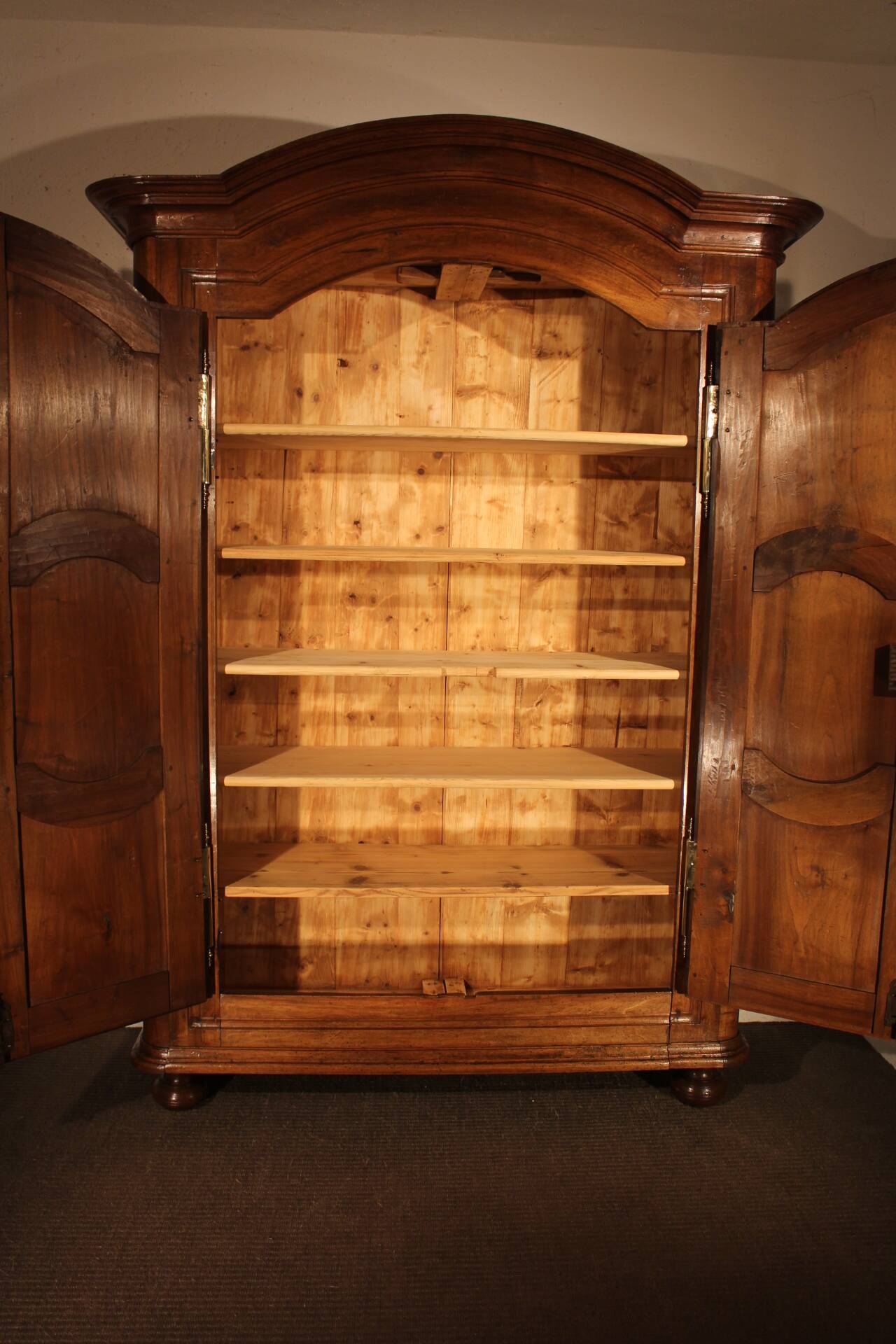 Walnut wardrobe 19th century