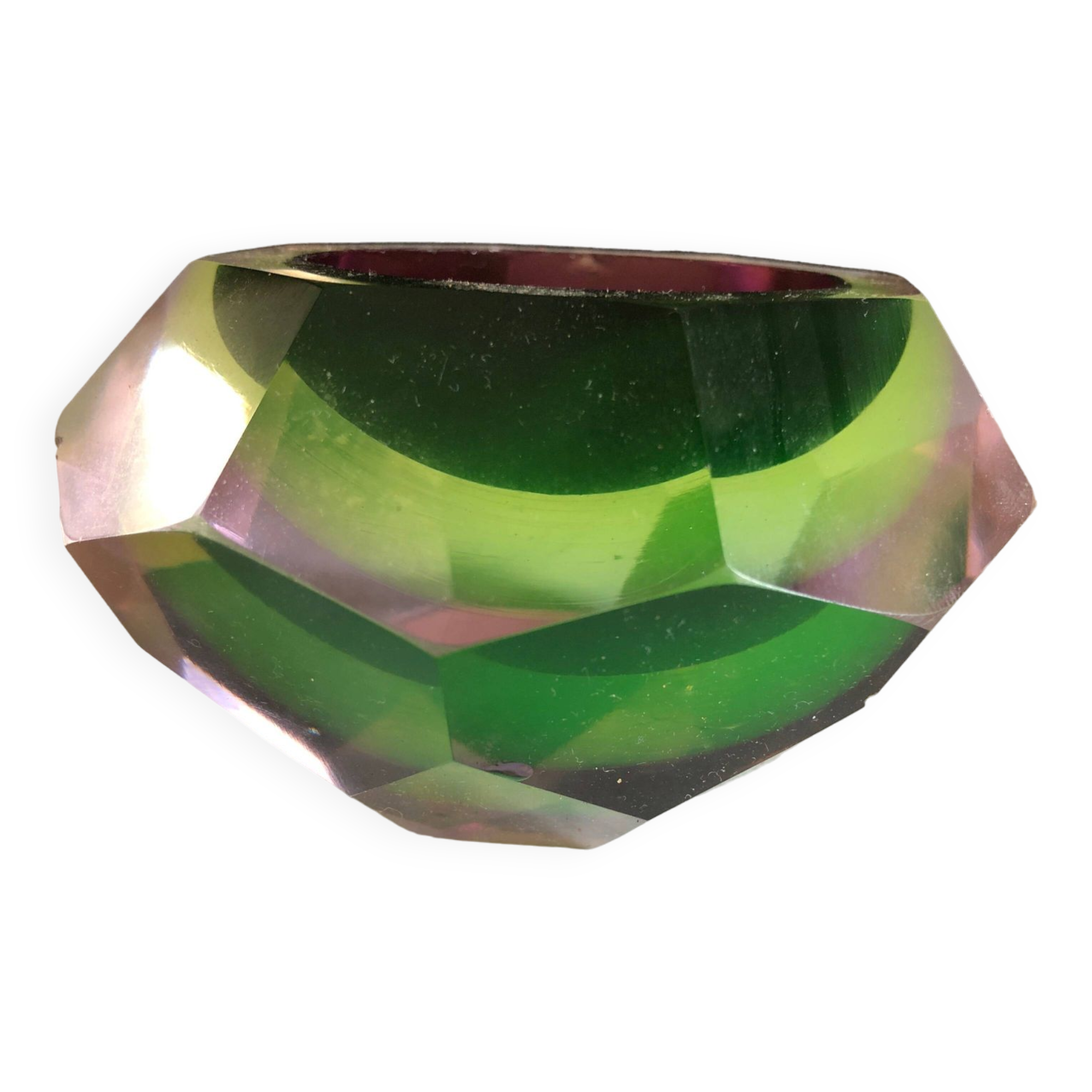 Murano/Flavio Poli Glass Ashtray, Italy c1960 Vintage design