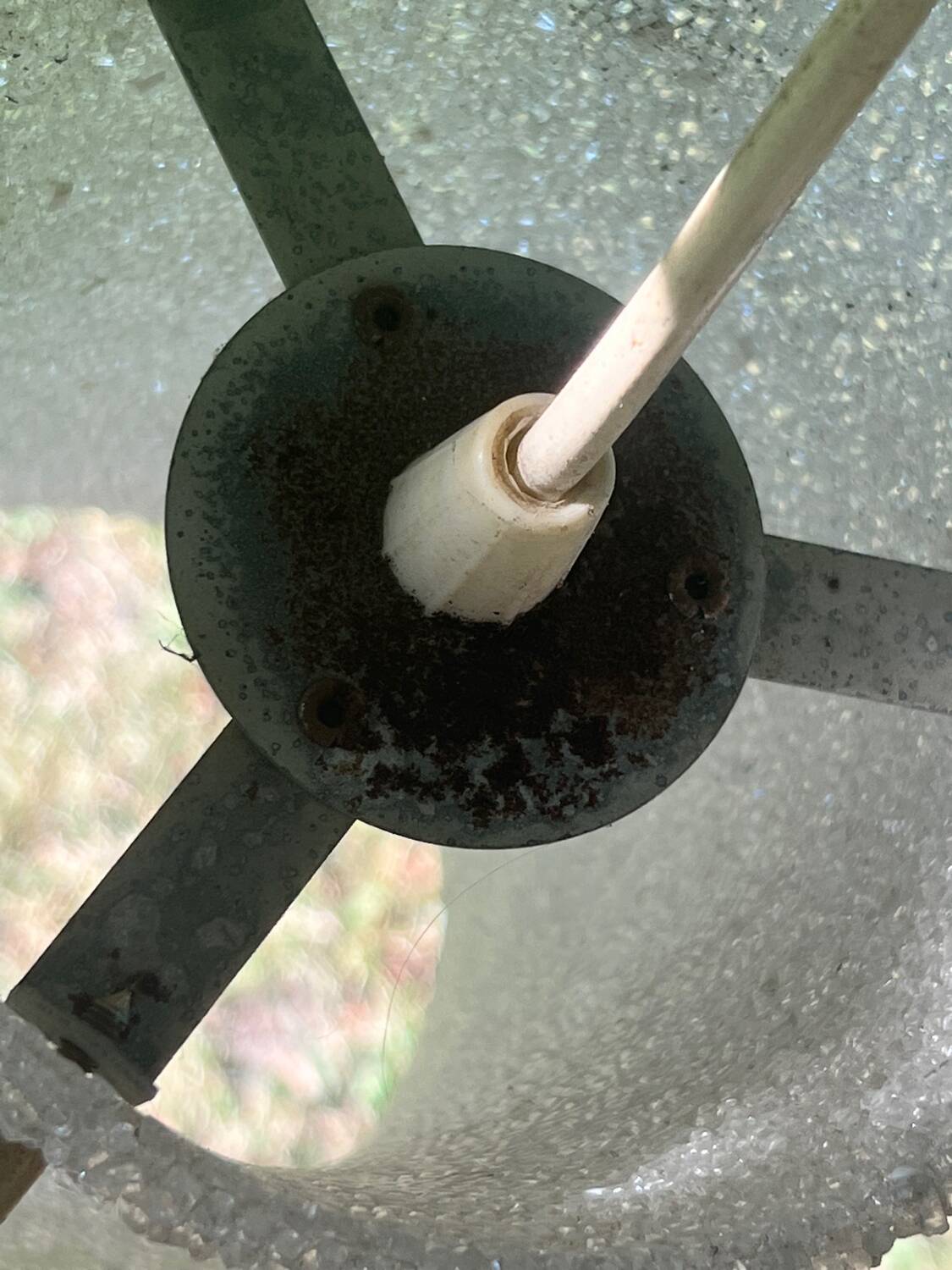 Vintage perspex pendant light