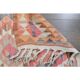 Orange Pink Turkish Oushak Vintage Handmade Wool Runner Rug  100x290
