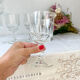 5 water glasses luminarc model lance, 1970 made in france