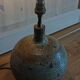 Table lamp in pyrite stone
