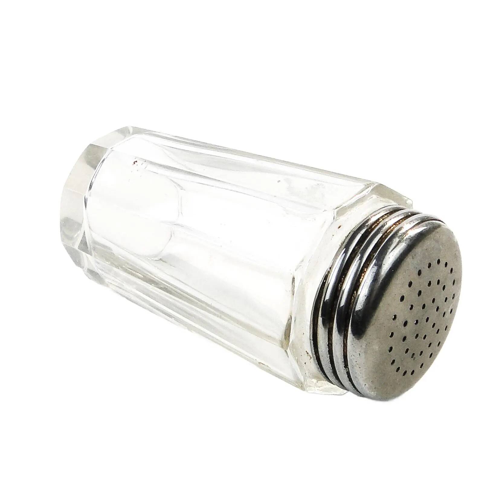 Mid-century modern salt shaker, glass, Germany, 1950s