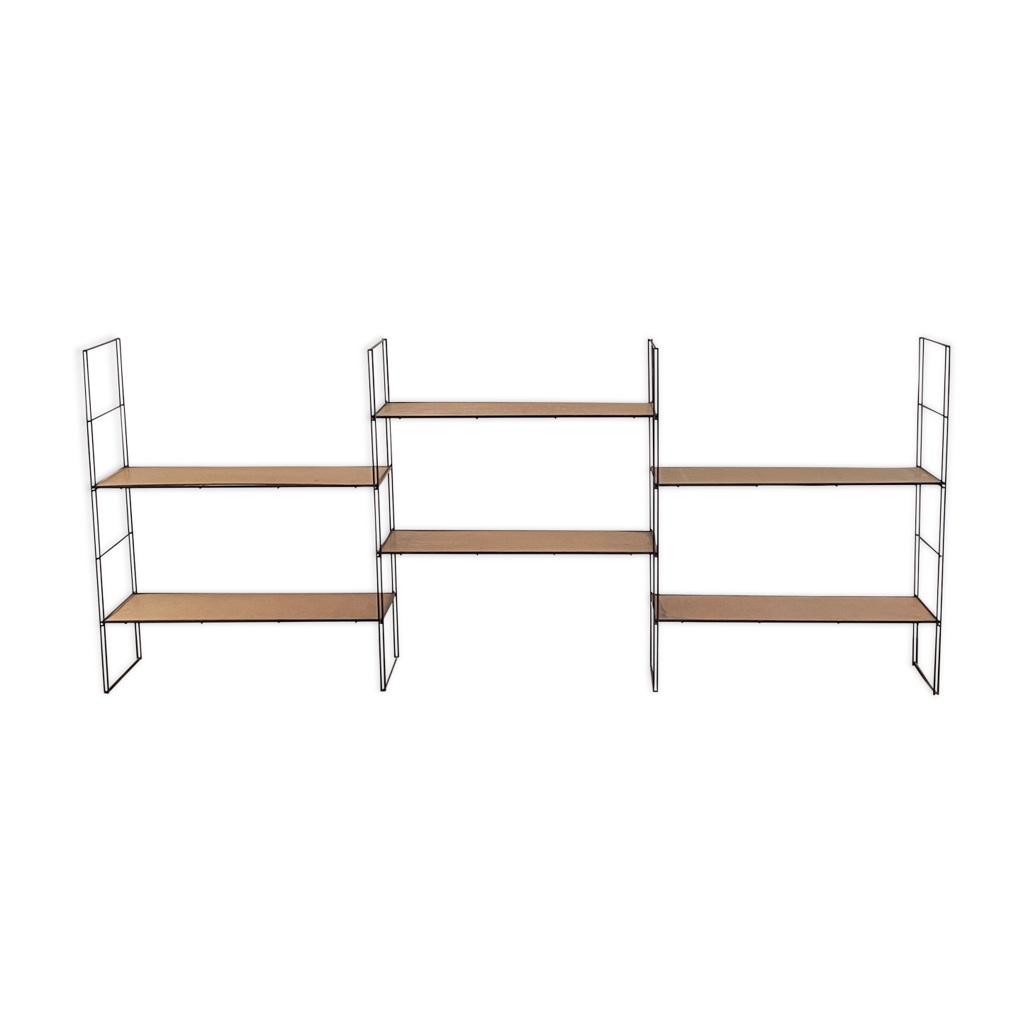 Triple modular shelves