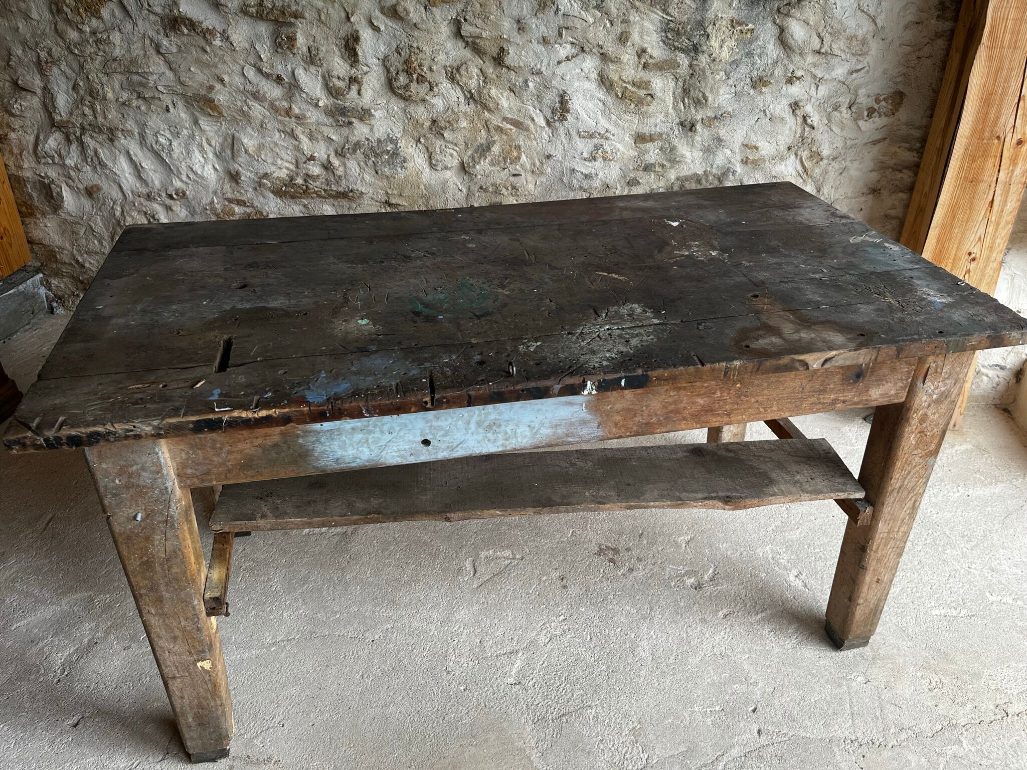 Old kitchen island/central workbench