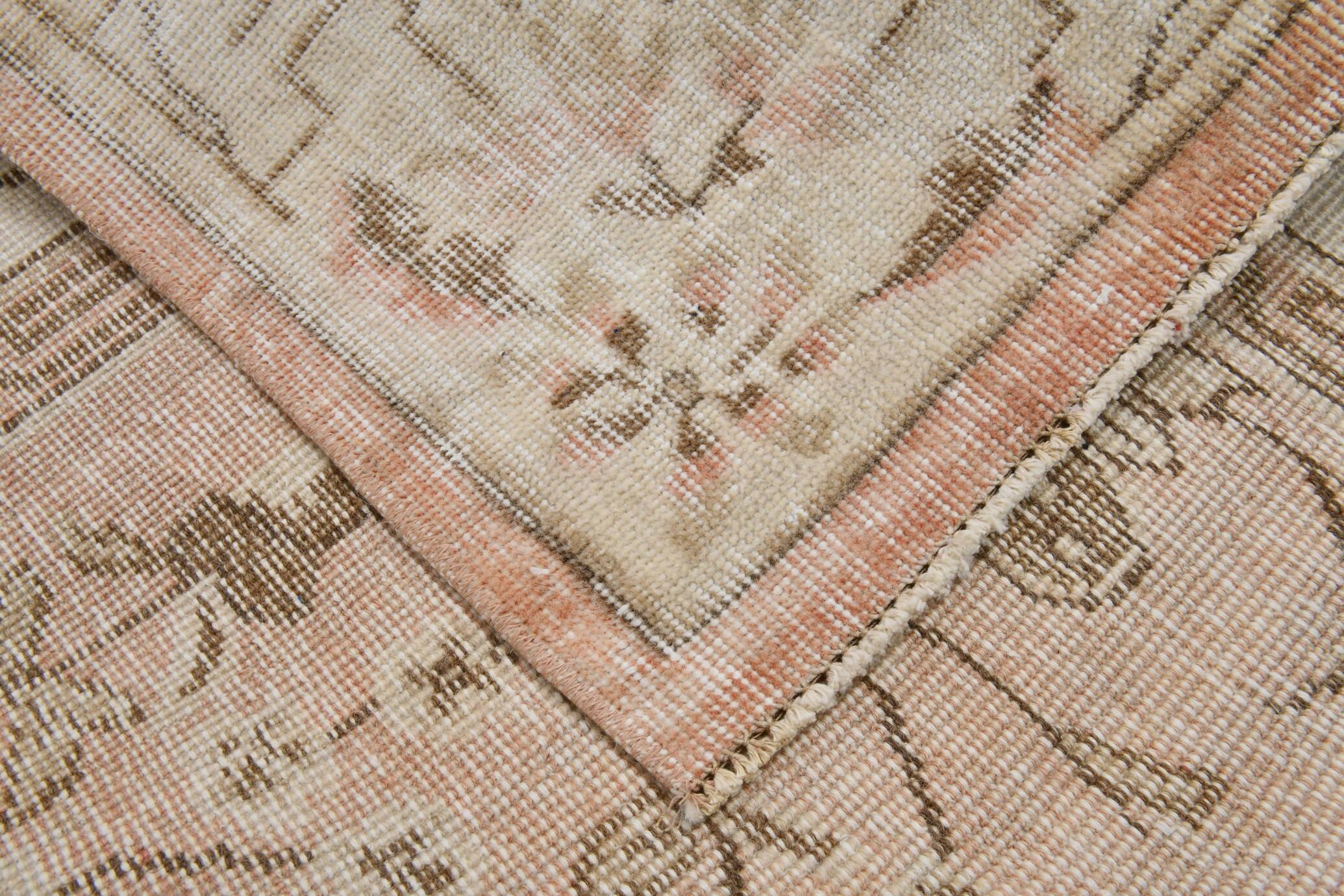 7x10 Pale Red & Beige Large Turkish Area Rug, 210x306Cm