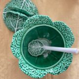 Tureen slush green cabbage with its spoon