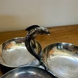 Serviteur ancien en métal argenté