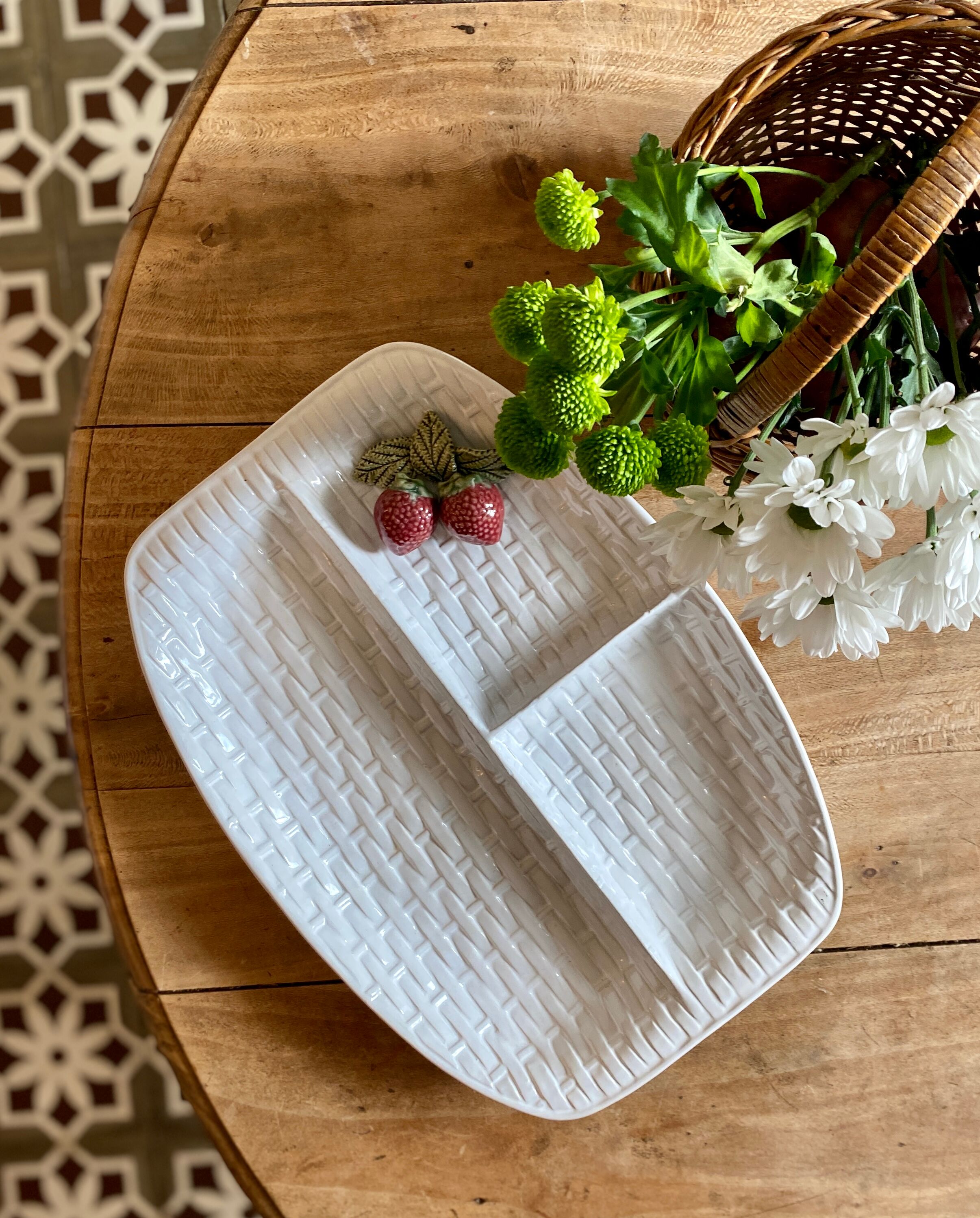 Vintage dish in slip