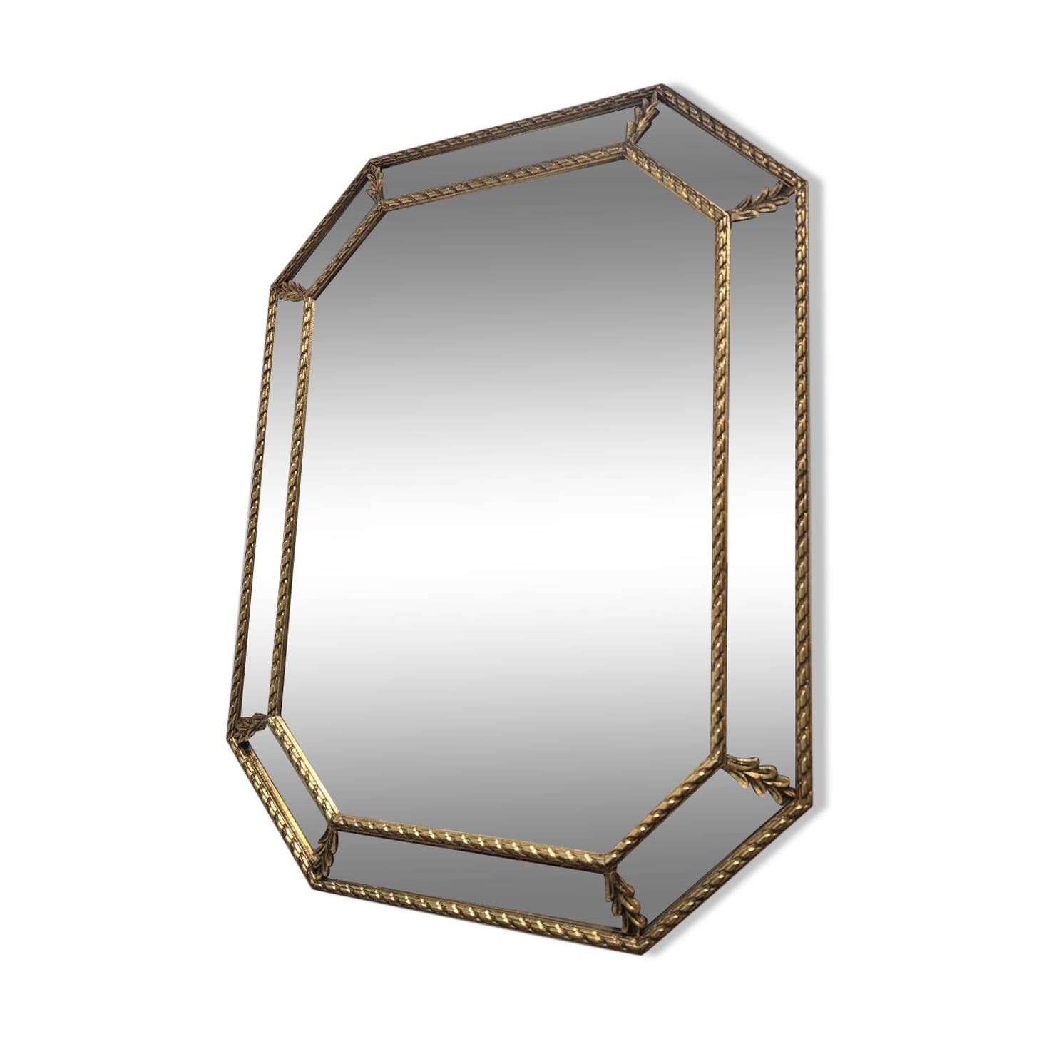 Vintage gold-plated mirror