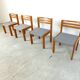 Set of 4 pine wood SG 1200 dining chairs by Cees Braakman, 1970s