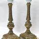 Pair of neo-classical lamps 1970 gold metal