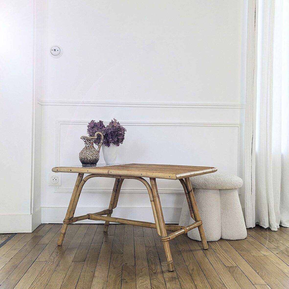 Rattan coffee table